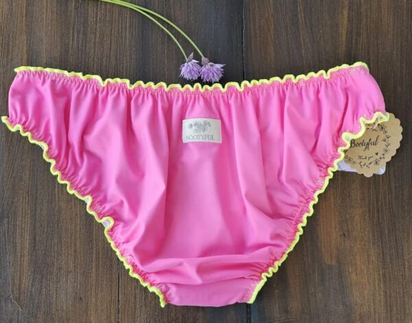 bas de maillot bloomer femme rose fluo