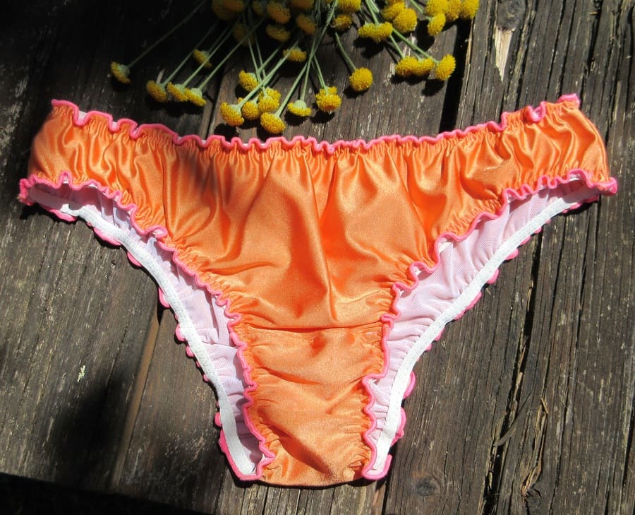 bas de maillot brésilien orange