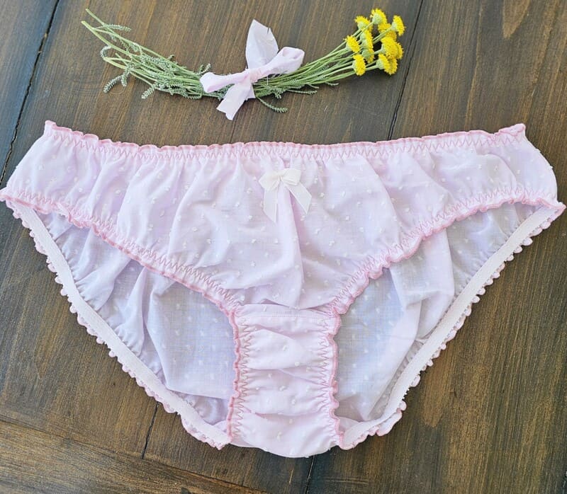 culotte bloomer femme en plumetis rose