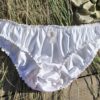culotte bloomer femme en satin de coton blanc