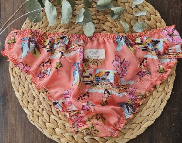 culotte bloomer femme en soie orange