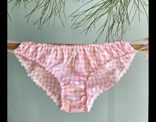 culotte bloomer femme en vichy rose