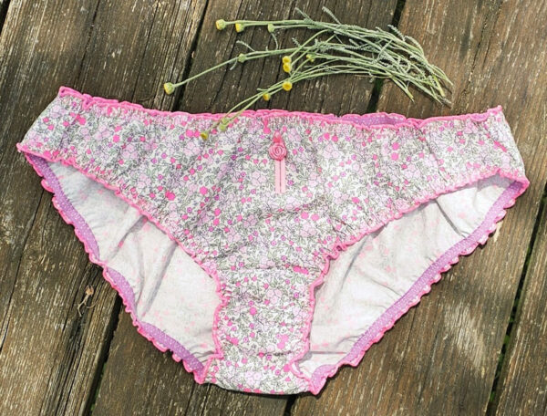 culotte femme en coton fleuri