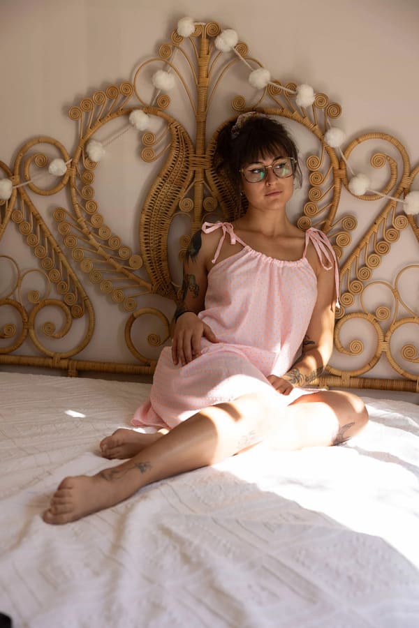 nuisette en plumetis
