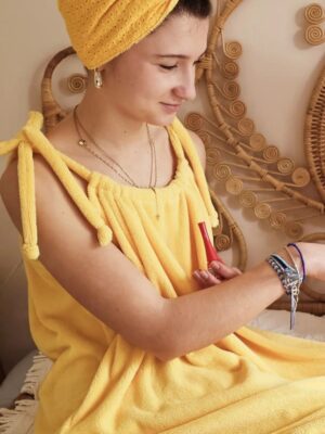 Robe en éponge bambou SOLEIL T.U