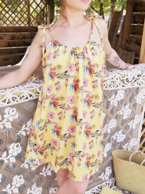 Robe en coton et soie MAHANA T.U