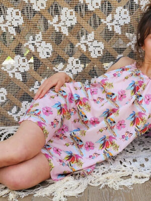 Robe en coton et soie TARONA T.U