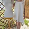 robe en éponge bambou blanche bootyfyl