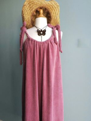 Robe longue en éponge  FRAMBOISE T.U.