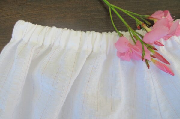 shorty femme en broderie blanc