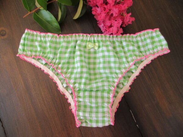 culotte brésilienne femme en coton vert