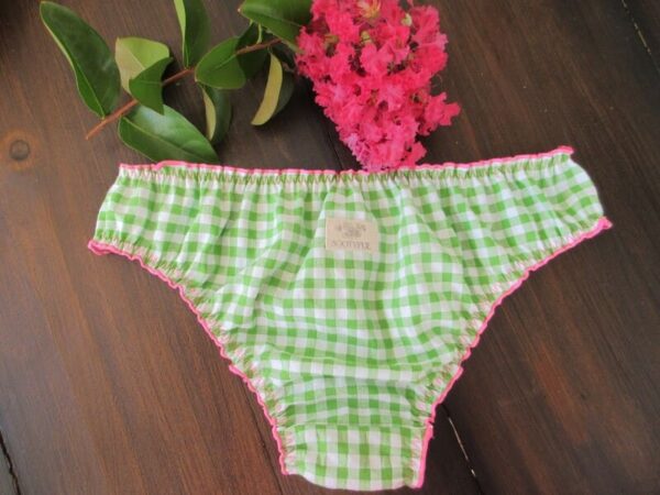 culotte brésilienne femme en vichy vert