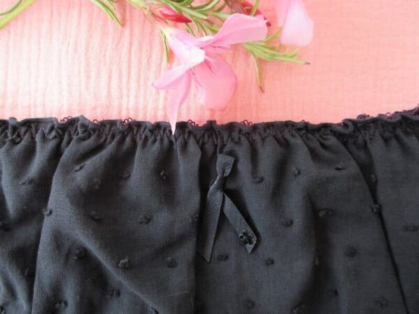 culotte bloomer noire pour femme
