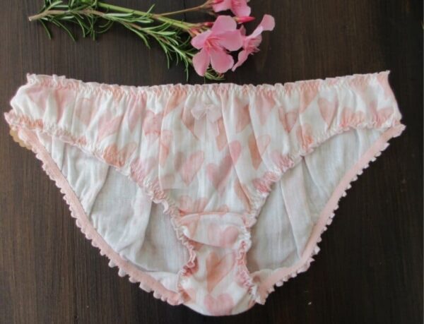 culotte femme en gaze de coton rose
