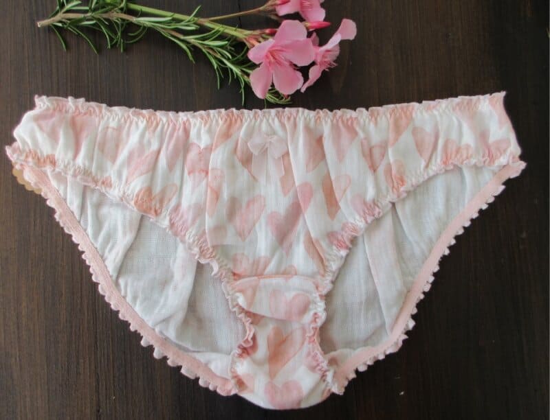 culotte femme en gaze de coton rose