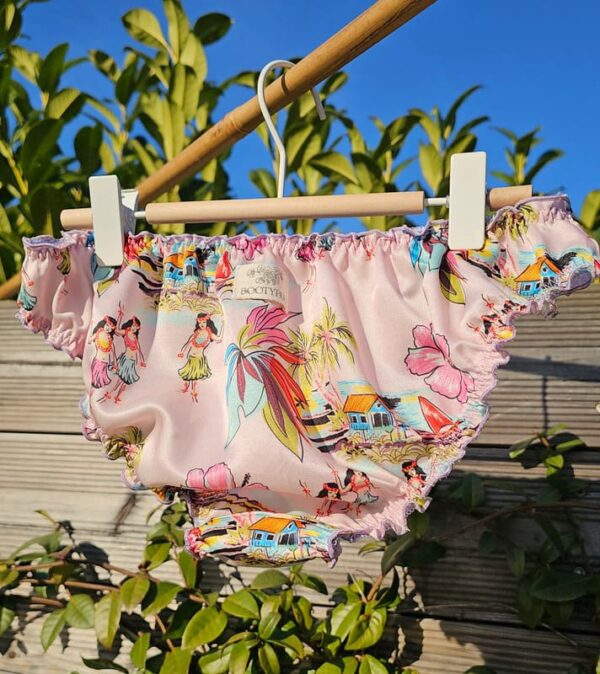 culotte femme en soie et coton rose