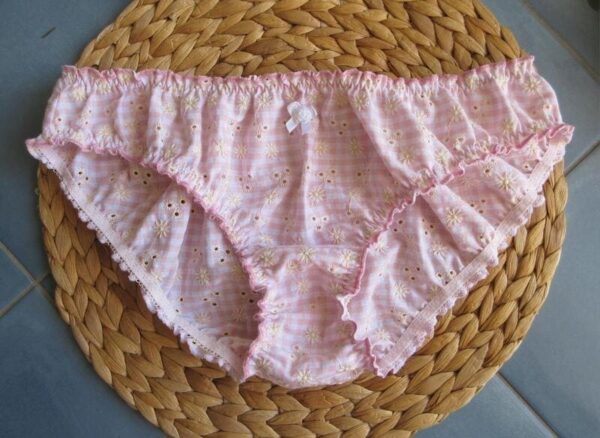 CULOTTE BLOOMER EN BRODERIE ROSE
