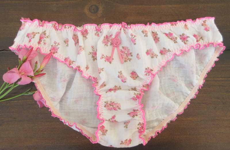 culotte bloomer femme en gaze fleurie