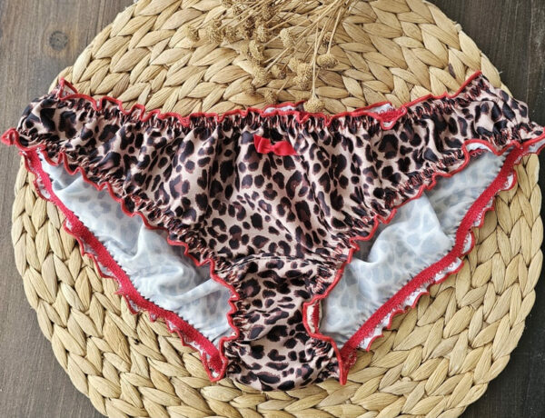 culotte bloomer femme en satin léopard