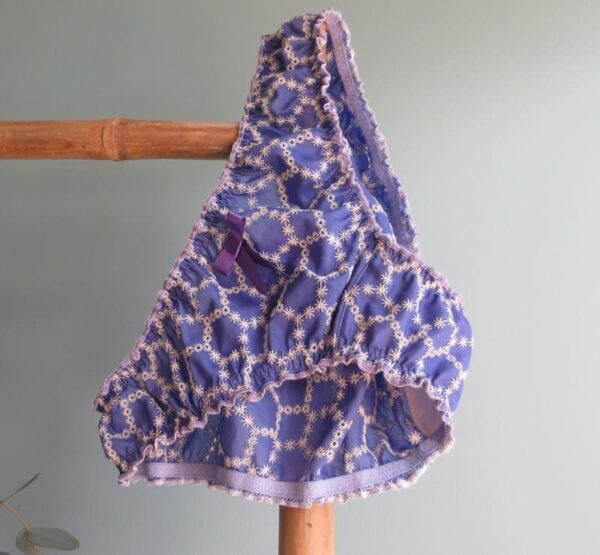 culotte femme en broderie parme