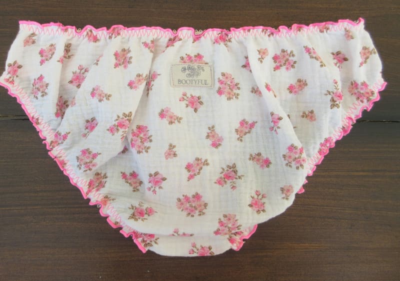 culotte femme en gaze de coton fleurie