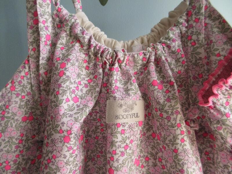 ensemble lingerie en coton fleuri