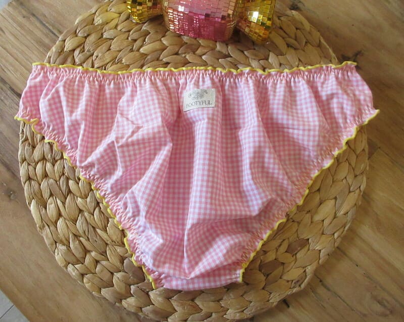 culotte femme en vichy rose et blanc