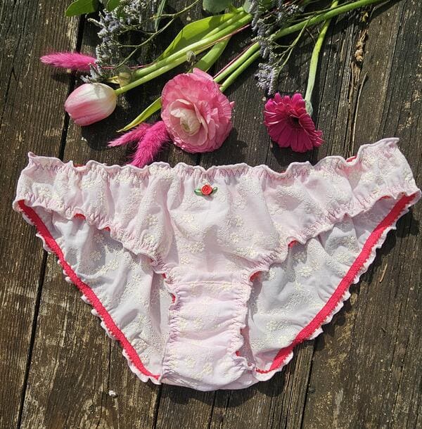 culotte bloomer femme en voile de coton rose