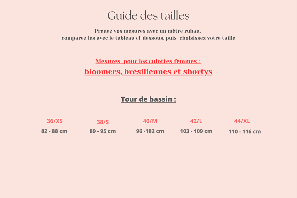 guide des tailles bootyful