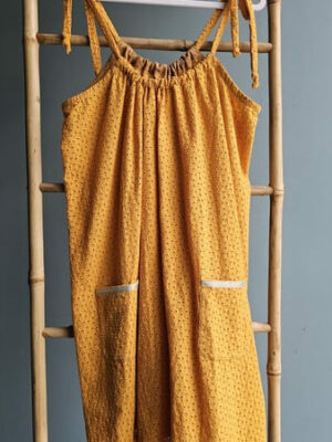 robe en broderie anglaise JAUNE
