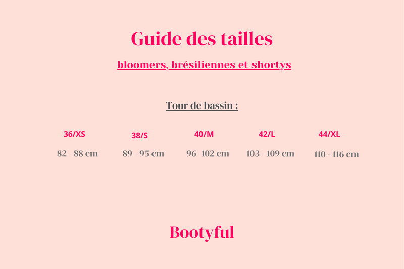 guide des tailles bootyful