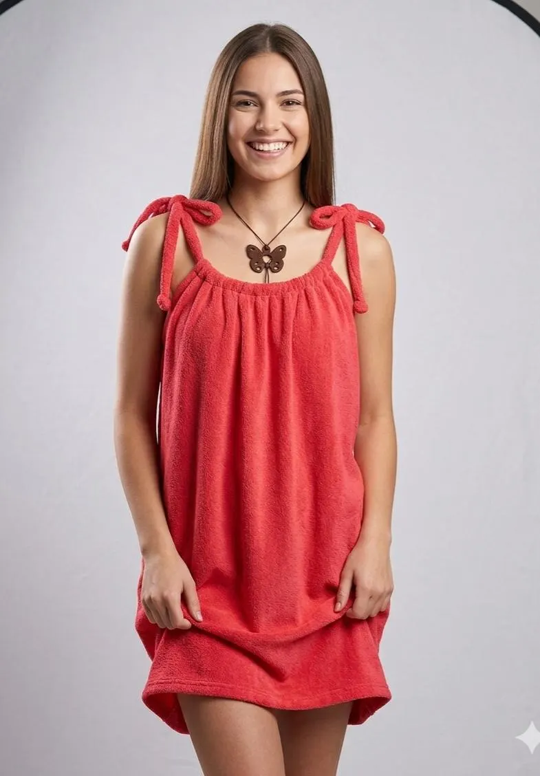 robe rouge en éponge