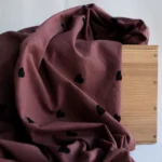 CULOTTE BLOOMER femme à froufrous bootyful en coton indien brun et coeurs noirs